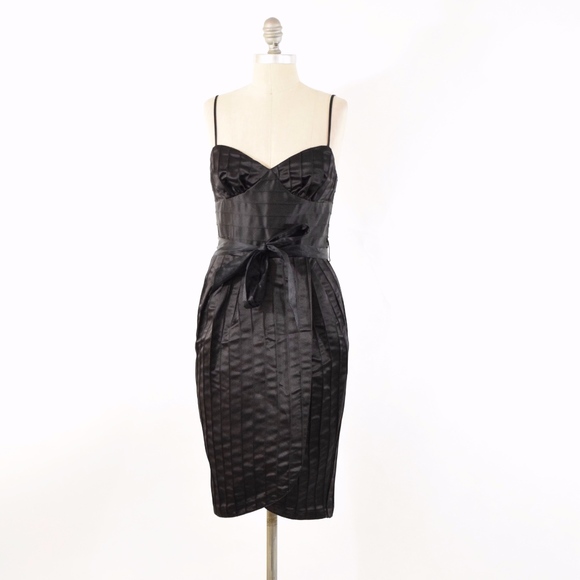 Betsey Johnson Dresses & Skirts - ❌SOLD❌Betsey Johnson Black Satin Sheath Dress